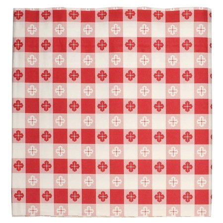 HOFFMASTER Red Gingham Tablecover, 54"x108", PK25 220670